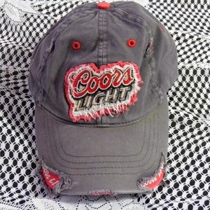 Coors Light Distressed Hat